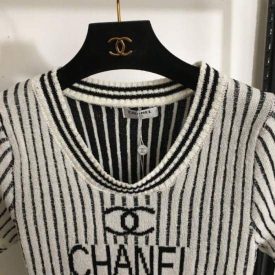 2024SS short sleeve knit CHANEL CHANEL classic street style 2024SS short sleeve knit CHANEL CHANEL classic street style