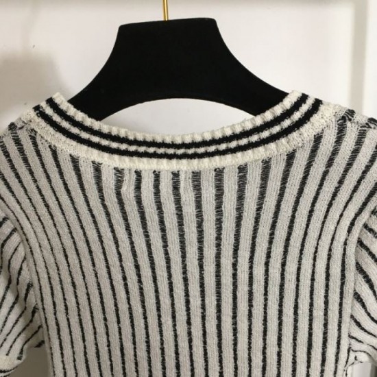 2024SS short sleeve knit CHANEL CHANEL classic street style 2024SS short sleeve knit CHANEL CHANEL classic street style
