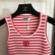 2024SS Tank Top CHANEL Used by celebrities and celebrities 2024SS Tank Top CHANEL Used by celebrities and celebrities