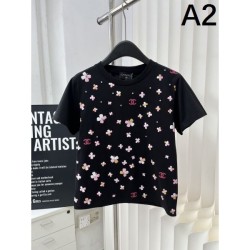 2024SS Short Sleeve T-shirt CHANEL Perfect for summer outings