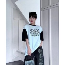 2024SS Short Sleeve T-shirt CHANEL Style that can be used for summer