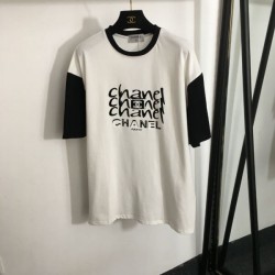 2024SS Short Sleeve T-shirt CHANEL Style that can be used for summer