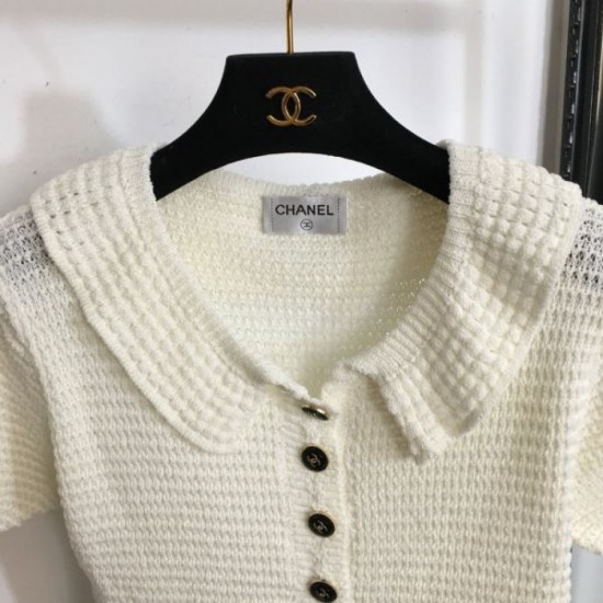 2024SS Short sleeve knit CHANEL Personal style 2024SS Short sleeve knit CHANEL Personal style
