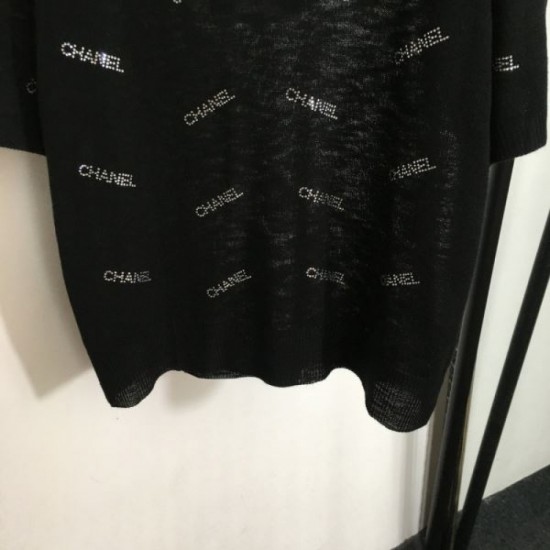 2024SS Short Sleeve T-shirt CHANEL Stylish Atmosphere 2024SS Short Sleeve T-shirt CHANEL Stylish Atmosphere
