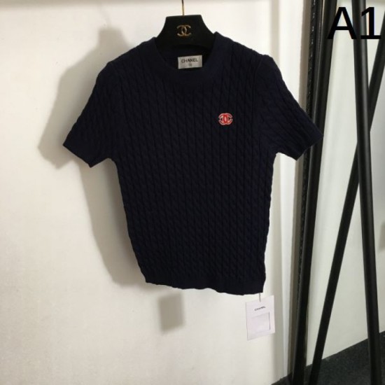 2024SS Short Sleeve Knit CHANEL CHANEL Latest Featured Fashion 2024SS Short Sleeve Knit CHANEL CHANEL Latest Featured Fashion