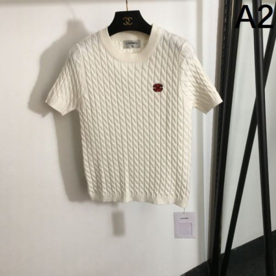 2024SS Short Sleeve Knit CHANEL CHANEL Latest Featured Fashion 2024SS Short Sleeve Knit CHANEL CHANEL Latest Featured Fashion