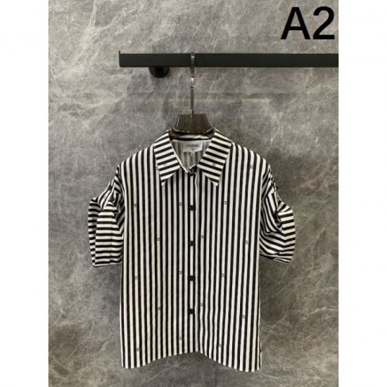 2024SS Short Sleeve Shirt CHANEL CHANEL Much Attention Domestic Sold Out Limited Quantity 2024SS Short Sleeve Shirt CHANEL CHANEL Much Attention Domestic Sold Out Limited Quantity