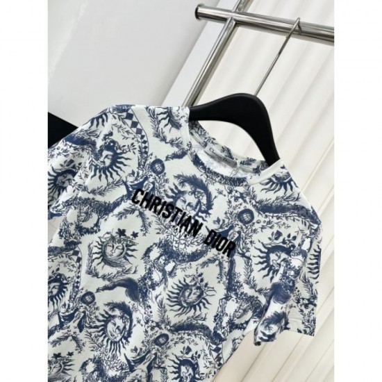 2024SS Short Sleeve T-shirt DIOR Perfect for summer outings 2024SS Short Sleeve T-shirt DIOR Perfect for summer outings