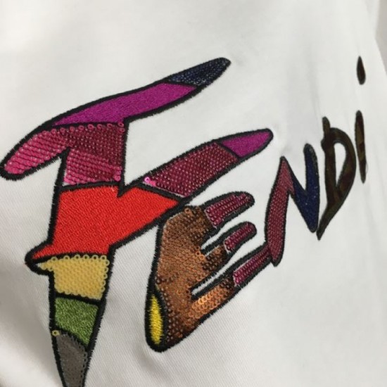 2024SS Short Sleeve T-Shirt FENDI Popular New Brand Item 2024SS Short Sleeve T-Shirt FENDI Popular New Brand Item