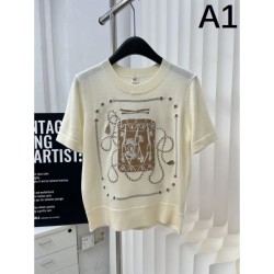 2024SS Short Sleeve T-shirt HERMES Very popular item every year