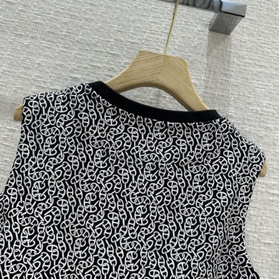 2024SS Tank Top T-shirt HERMES Chic Color 2024SS Tank Top T-shirt HERMES Chic Color