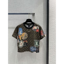 2024SS Short Sleeve T-shirt LOUIS VUITTON Louis Vuitton Hot New Summer Items