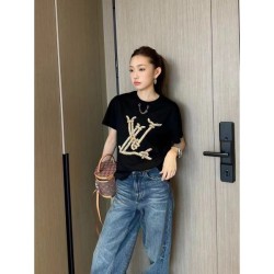 2024SS Short Sleeve T-shirt LOUIS VUITTON Louis Vuitton Latest Love at First Sight