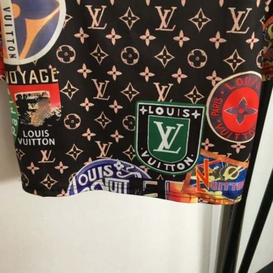 2024SS Short Sleeve T-shirt LOUIS VUITTON Long-lasting 2024SS Short Sleeve T-shirt LOUIS VUITTON Long-lasting