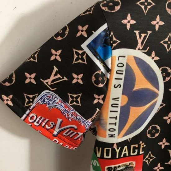 2024SS Short Sleeve T-shirt LOUIS VUITTON Long-lasting 2024SS Short Sleeve T-shirt LOUIS VUITTON Long-lasting