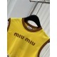 2024SS tank top MIU MIU Spring/summer standard new item 2024SS tank top MIU MIU Spring/summer standard new item