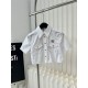 2024SS short sleeve shirt MIU MIU Latest love at first sight 2024SS short sleeve shirt MIU MIU Latest love at first sight