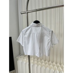 2024SS short sleeve shirt MIU MIU Latest love at first sight