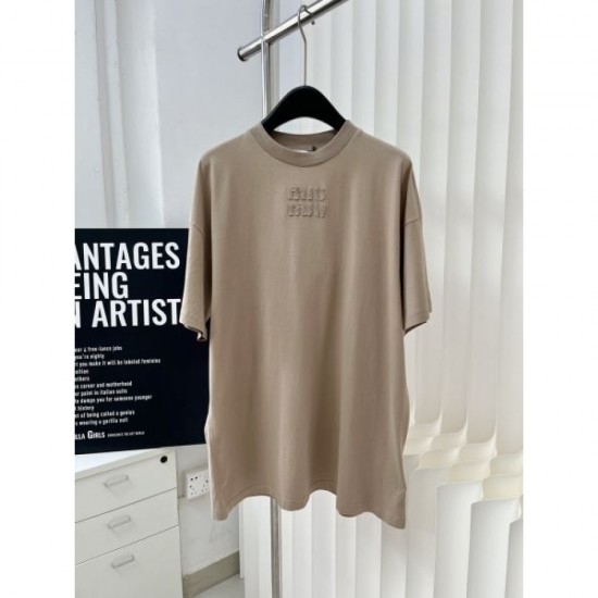 2024SS short sleeve T-shirt MIU MIU now available at new price! 2024SS short sleeve T-shirt MIU MIU now available at new price!