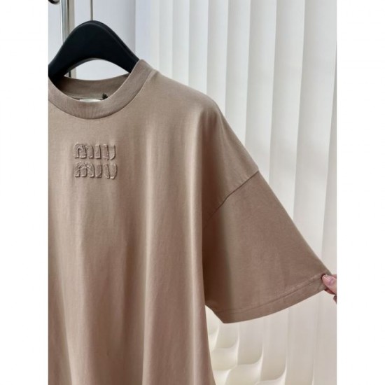 2024SS short sleeve T-shirt MIU MIU now available at new price! 2024SS short sleeve T-shirt MIU MIU now available at new price!