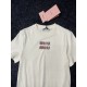 2024SS Short Sleeve T-shirt MIU MIU Stylish Style 2024SS Short Sleeve T-shirt MIU MIU Stylish Style