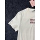 2024SS Short Sleeve T-shirt MIU MIU Stylish Style 2024SS Short Sleeve T-shirt MIU MIU Stylish Style