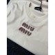 2024SS Short Sleeve T-shirt MIU MIU Stylish Style 2024SS Short Sleeve T-shirt MIU MIU Stylish Style
