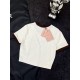 2024SS Short sleeve T-shirt MIU MIU Must-see, elegant and elegant 2024SS Short sleeve T-shirt MIU MIU Must-see, elegant and elegant