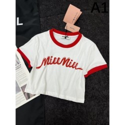 2024SS Short Sleeve T-shirt MIU MIU Cheapest Sale