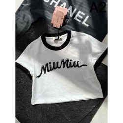 2024SS Short Sleeve T-shirt MIU MIU Cheapest Sale