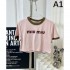 2024SS Short Sleeve T-shirt MIU MIU Novel Style