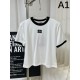 2024SS Short Sleeve T-shirt MIU MIU Modern Style 2024SS Short Sleeve T-shirt MIU MIU Modern Style