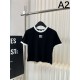 2024SS Short Sleeve T-shirt MIU MIU Modern Style 2024SS Short Sleeve T-shirt MIU MIU Modern Style