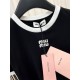 2024SS Short Sleeve T-shirt MIU MIU Modern Style 2024SS Short Sleeve T-shirt MIU MIU Modern Style
