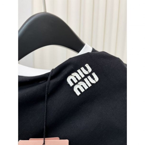 2024SS Short Sleeve T-shirt MIU MIU Modern Style 2024SS Short Sleeve T-shirt MIU MIU Modern Style