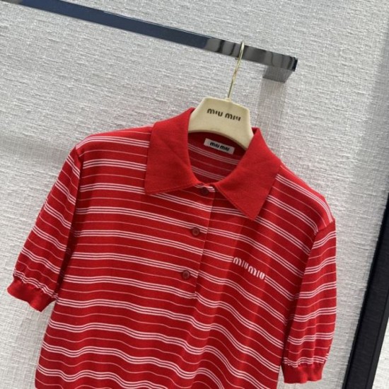 2024SS Polo Shirt MIU MIU Miu Miu Holiday Limited 2024SS Polo Shirt MIU MIU Miu Miu Holiday Limited