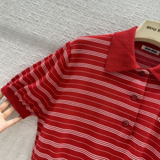 2024SS Polo Shirt MIU MIU Miu Miu Holiday Limited 2024SS Polo Shirt MIU MIU Miu Miu Holiday Limited