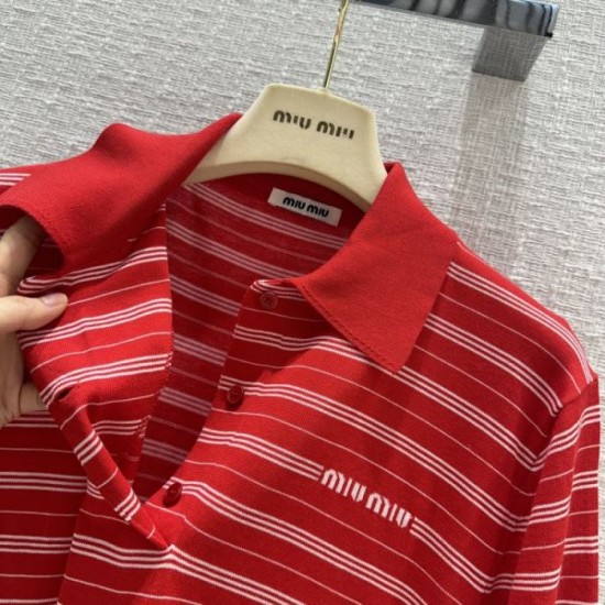 2024SS Polo Shirt MIU MIU Miu Miu Holiday Limited 2024SS Polo Shirt MIU MIU Miu Miu Holiday Limited