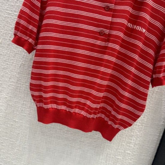 2024SS Polo Shirt MIU MIU Miu Miu Holiday Limited 2024SS Polo Shirt MIU MIU Miu Miu Holiday Limited