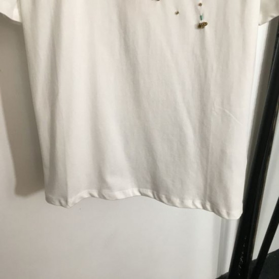 2024SS short sleeve T-shirt MIU MIU Miu Miu very popular and cute 2024SS short sleeve T-shirt MIU MIU Miu Miu very popular and cute
