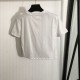 2024SS Short Sleeve T-shirt MIU MIU Standard Popular Item 2024SS Short Sleeve T-shirt MIU MIU Standard Popular Item