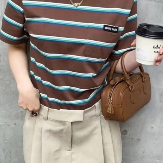 2024SS Short Sleeve T-shirt MIU MIU Luxury Super Low Price 2024SS Short Sleeve T-shirt MIU MIU Luxury Super Low Price
