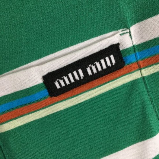 2024SS Short Sleeve T-shirt MIU MIU Luxury Super Low Price 2024SS Short Sleeve T-shirt MIU MIU Luxury Super Low Price