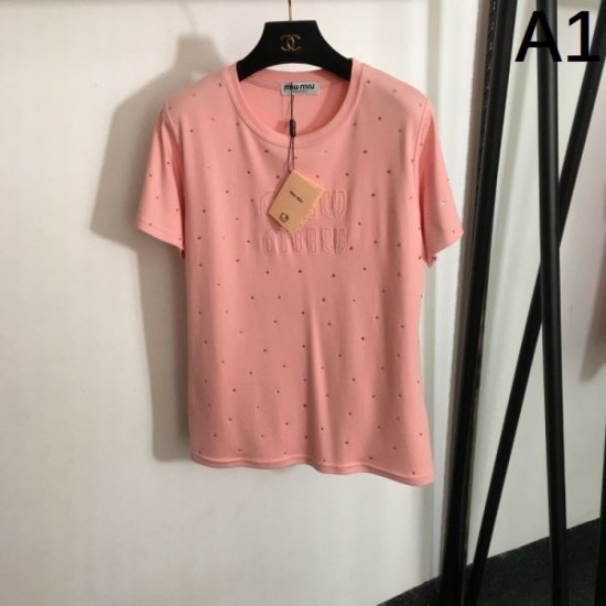 2024SS short sleeve T-shirt MIU MIU Overseas advance sale! 2024SS short sleeve T-shirt MIU MIU Overseas advance sale!