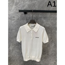2024SS short sleeve shirt MIU MIU Miu Miu limited quantity miracle arrival