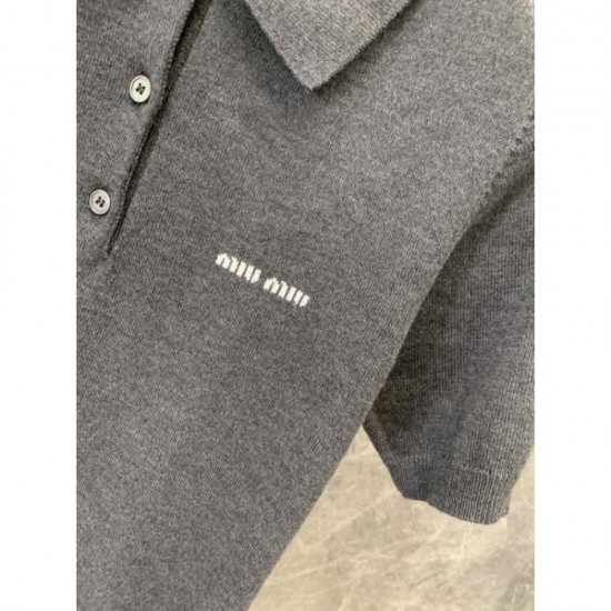 2024SS short sleeve shirt MIU MIU Miu Miu limited quantity miracle arrival 2024SS short sleeve shirt MIU MIU Miu Miu limited quantity miracle arrival