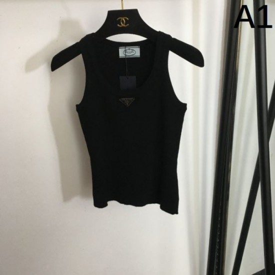 2024SS Tank Top PRADA This season's new popular beauty line 2024SS Tank Top PRADA This season's new popular beauty line