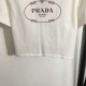 2024SS Short Sleeve T-shirt PRADA Finished with a unique impression 2024SS Short Sleeve T-shirt PRADA Finished with a unique impression
