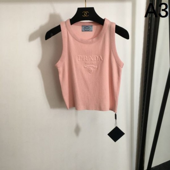 2024SS Knit Vest PRADA Clean Silhouette 2024SS Knit Vest PRADA Clean Silhouette