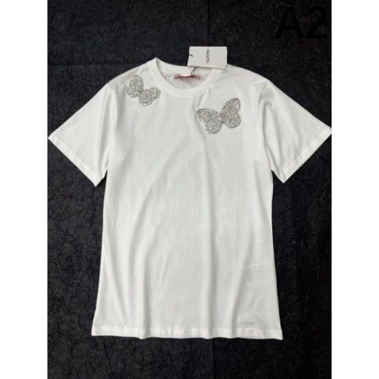 2024SS Short Sleeve T-shirt VALENTINO Valentino New Spring/Summer VIP Discount 2024SS Short Sleeve T-shirt VALENTINO Valentino New Spring/Summer VIP Discount